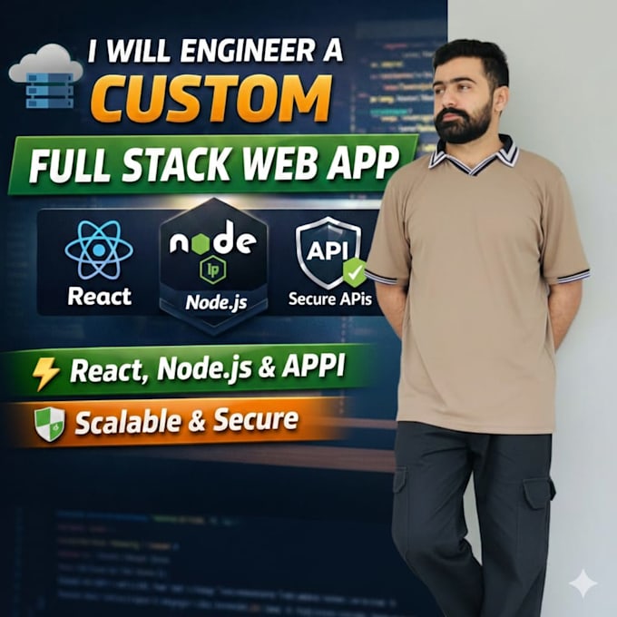 develop a scalable full stack web app with react and node js