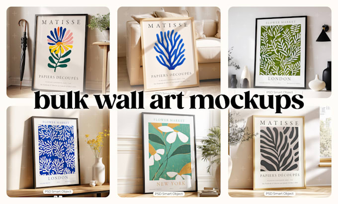 create realistic canvas and poster mockups for your artwork