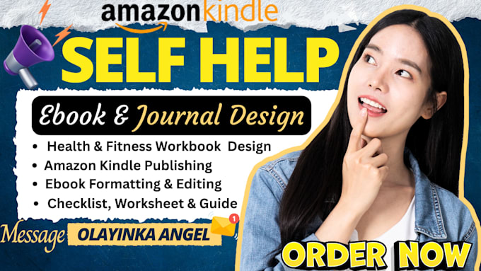 create self help and nutrition ebook, journal workbook, diary, checklist
