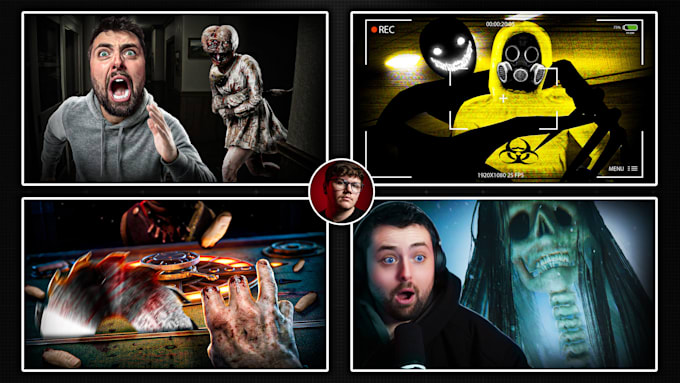 create a horror gaming thumbnail that gets clicks