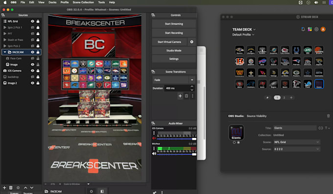design whatnot overlays and scoreboard for obs live streams