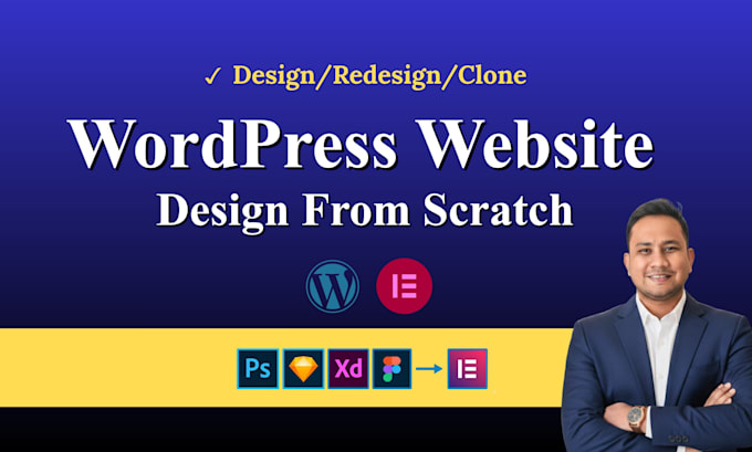 design redesign or clone wordpress website from scratch with elementor pro