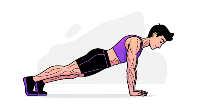 create 2d yoga animations and custom workout illustrations