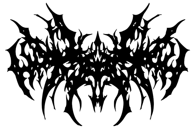 draw a metal band logo