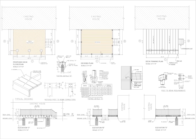 draw 2d deck plans pergola plans patio plans for permit house plans