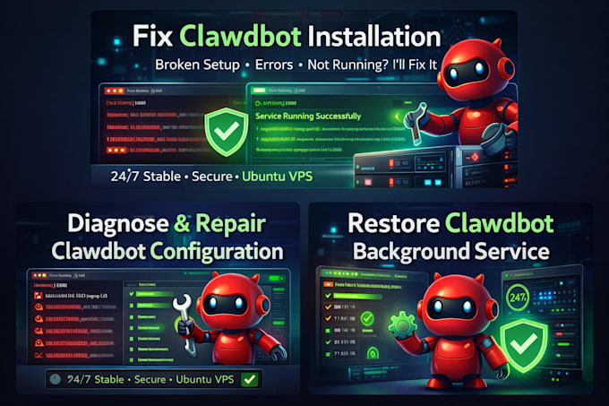 fix failed or broken clawdbot ai agent installation on your vps