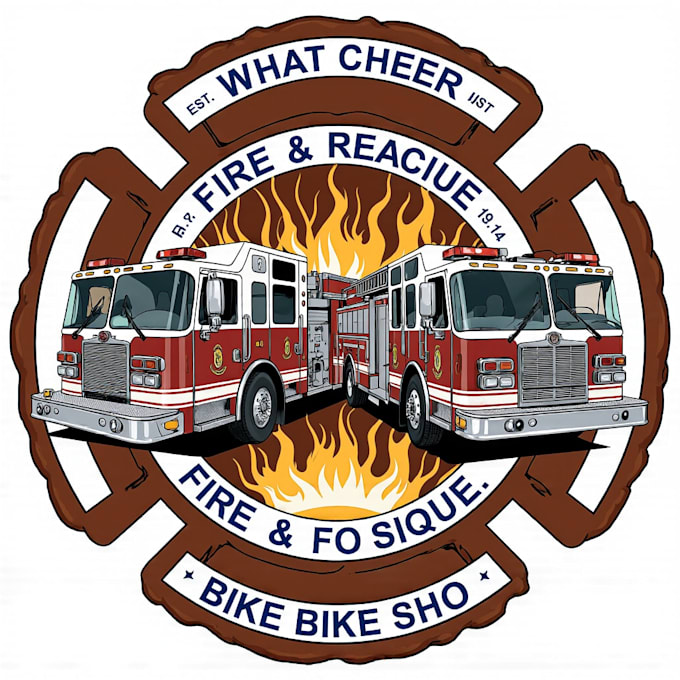create a custom firefighter or fire department logo