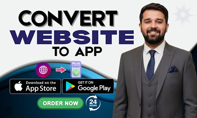 convert your website to android and ios app and publish on app stores