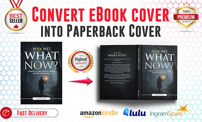 convert ebook cover in paperback and hardcover