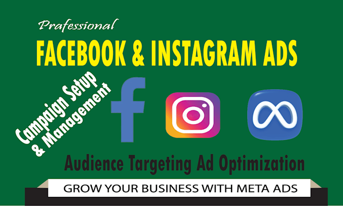 setup and manage and face book ads and instagram ad campaign