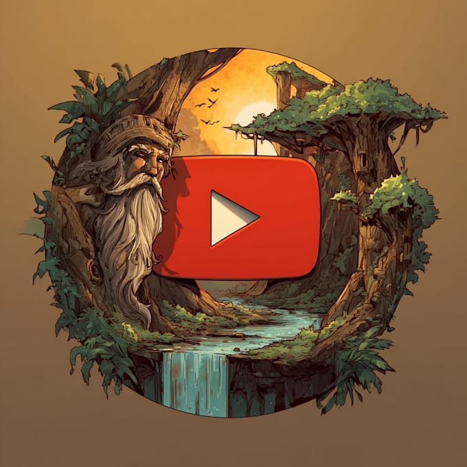 make a modern twitch, youtube or gaming logo design