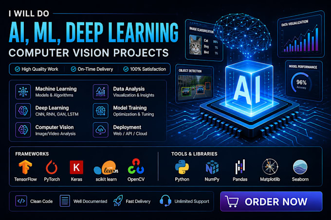 do ai,ml, deep learning, computer vision projects