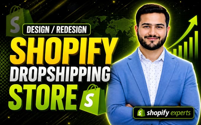 Build shopify store design, shopify dropshipping store, redesign ...