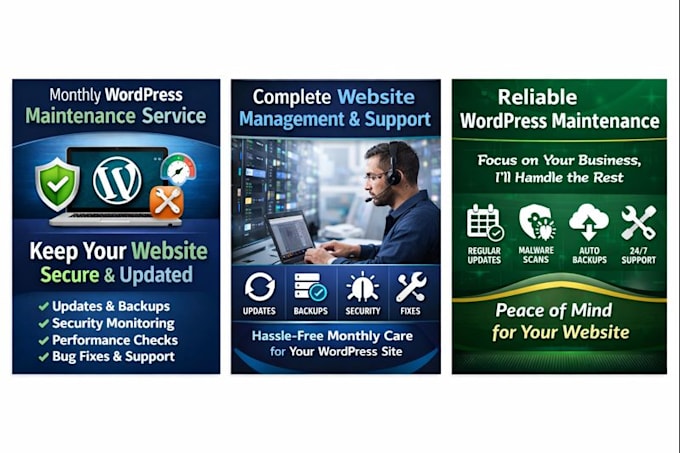 manage and maintain your wordpress website monthly