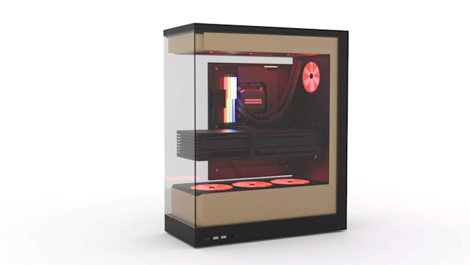 create computer gaming pc,mini build case,rgb pc cases or chassis,mid tower,stl