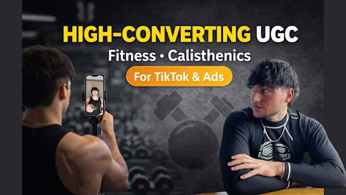 be your male fitness ugc creator to help your brand grow