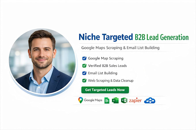 Do niche targeted google map scraping, b2b lead generation, email list ...