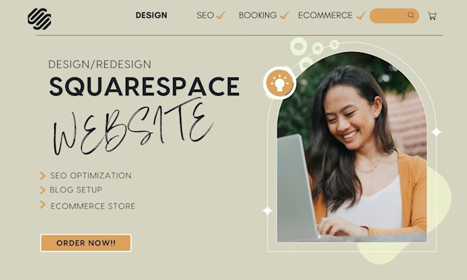 create squarespace,  beautiful squarespace, responsive website that converts