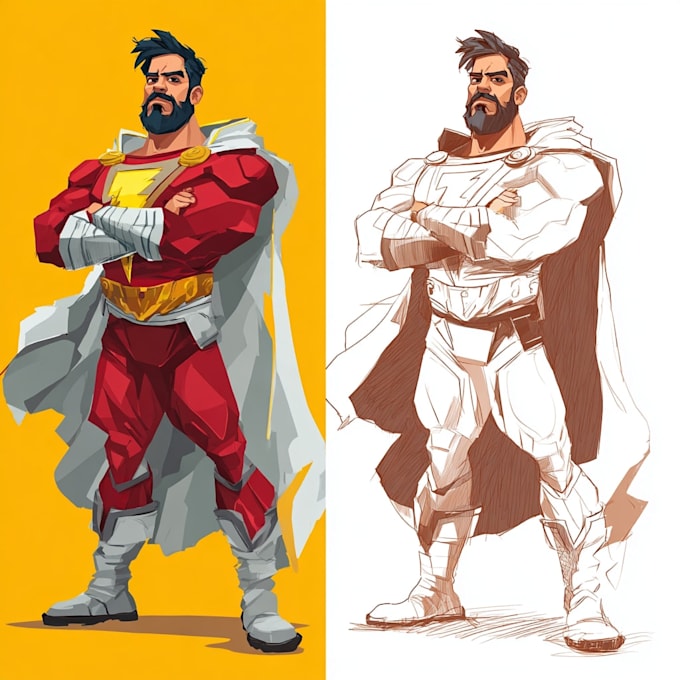 cartoon character superhero comic book
