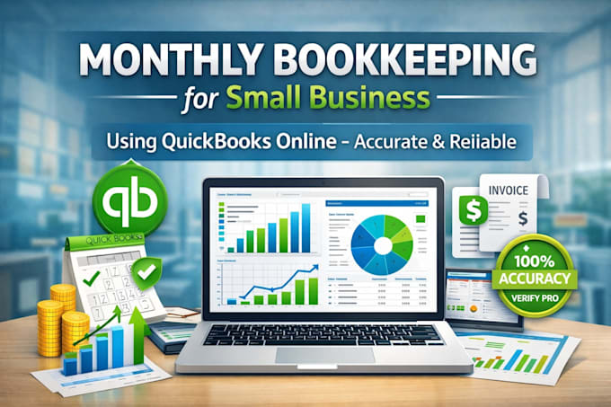 do monthly bookkeeping for small businesses using quickbooks online