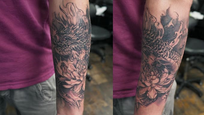 draw custom and realism tattoo design