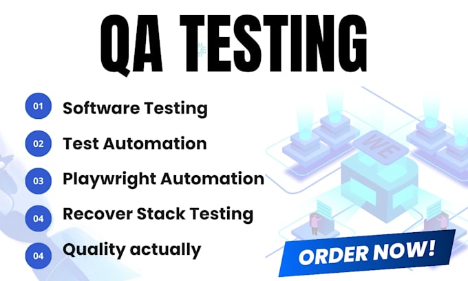 Do manual test automation qa testing playwright cypress bug report test ...