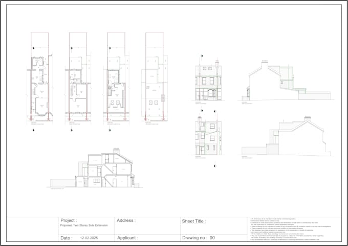 uk planning drawings for permitted development and lawfulness