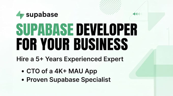 be your supabase developer