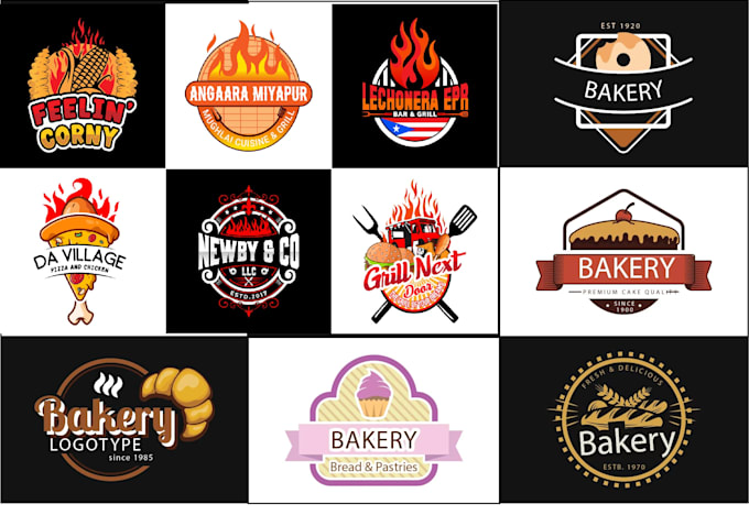 create or redesign restaurant, coffee, bakery, pastry, food logo