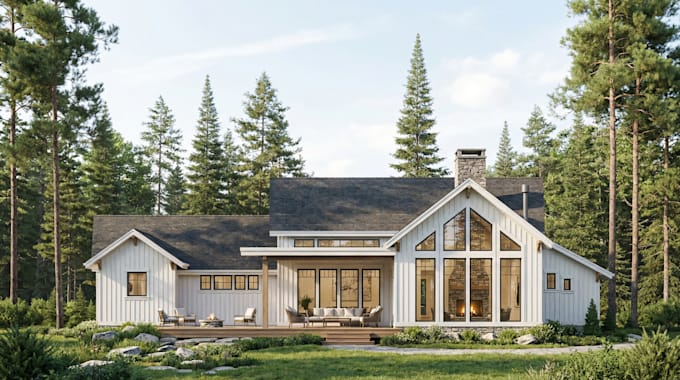 do 3d home design, architecture design, interior and exterior rendering