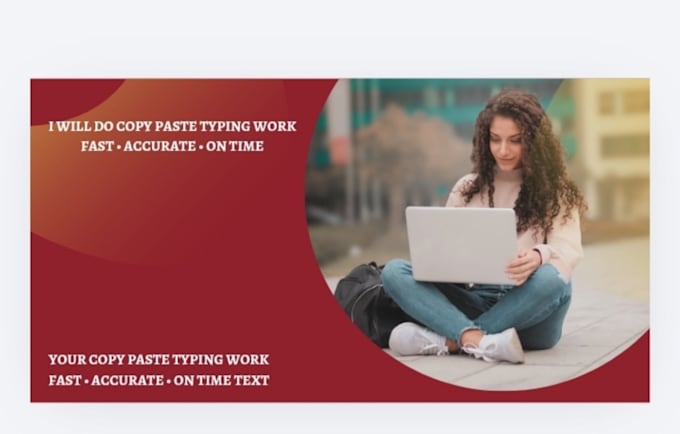 do accurate data entry, copy paste and typing work
