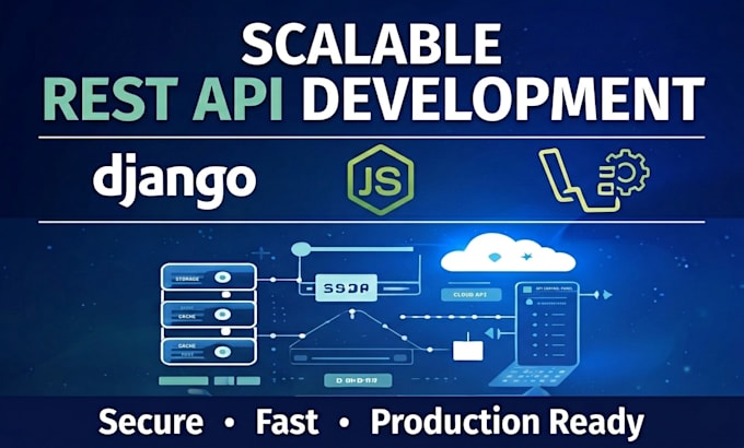 build scalable rest API backend using django, node js, or laravel