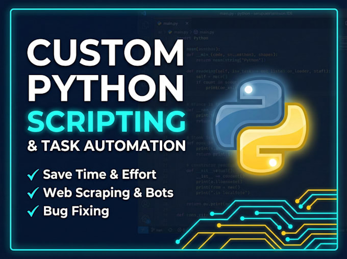 write custom python scripts and automate your tasks
