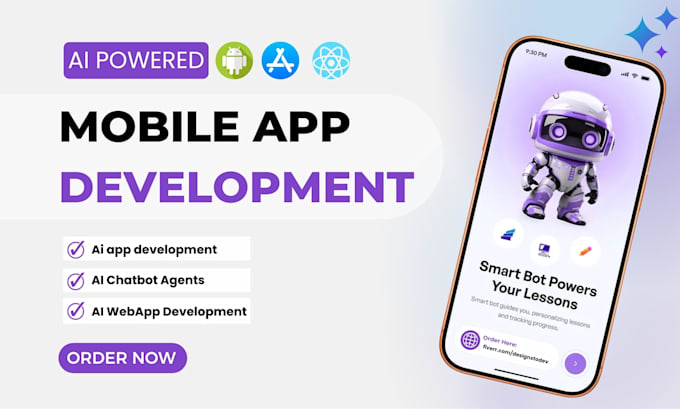 ai mobile app development ai chatbot ios app creation flutter app development