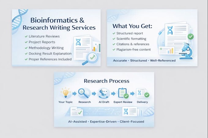 prepare bioinformatics project documentation and reports
