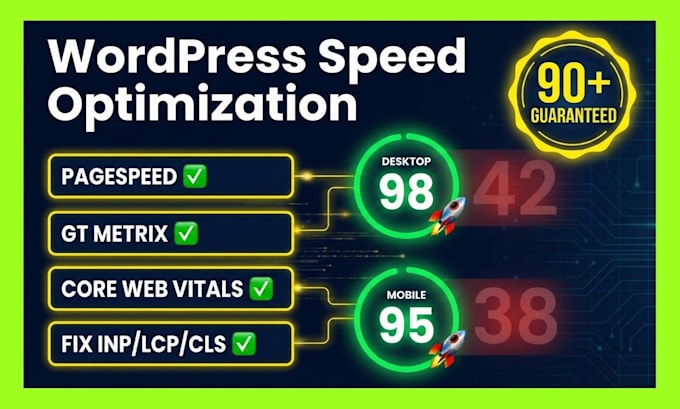 fix core web vitals, inp errors and wordpress performance