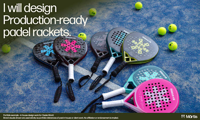 T Design Padel Racket Design professional padel rackets ready for production by Labmartis ...