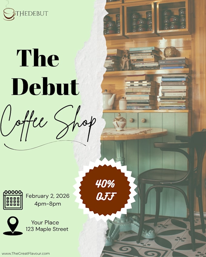 design coffee shop and café posters