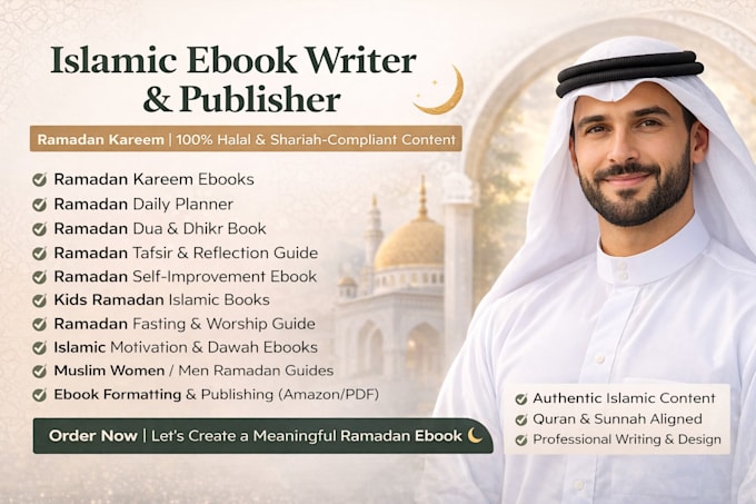 professionally write ramadan kareem islamic ebook guides on any topic