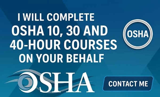 osha 10, 30 and 40 hour courses