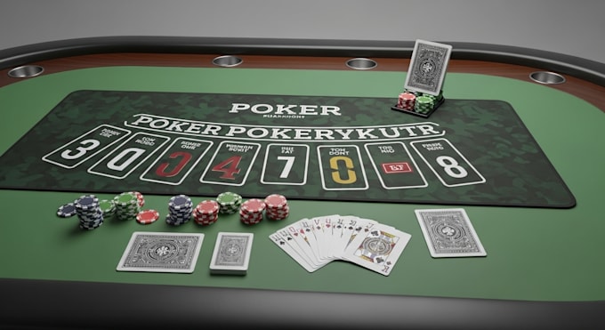 design poker mat and playing card design