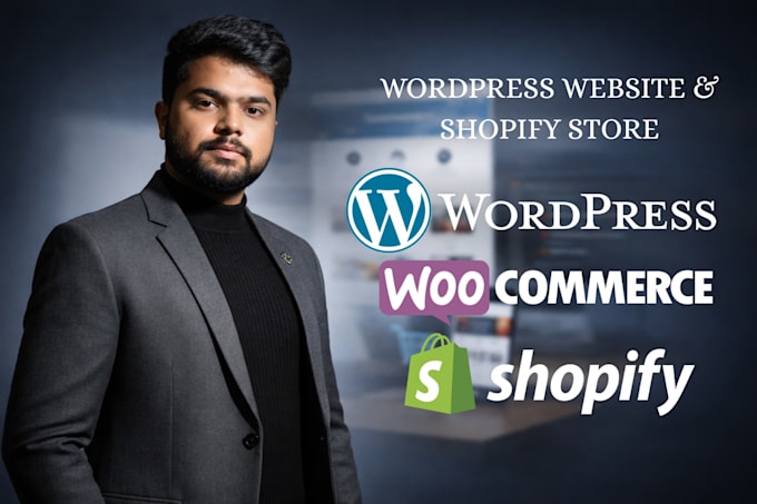 build or redesign wordpress, woocommerce, or shopify website