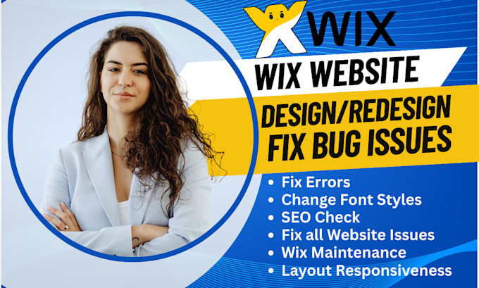 fix wix website bugs wix errors wix seo issue layout responsiveness fix wix bug