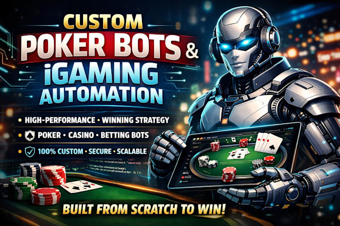 build custom poker bots, igaming bots, and automation tools