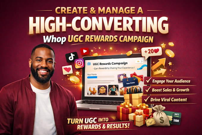 create, manage a high converting whop ugc rewards campaign, copecart, peerfly