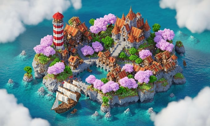 create custom minecraft adventure map spawn build survival city as your builder