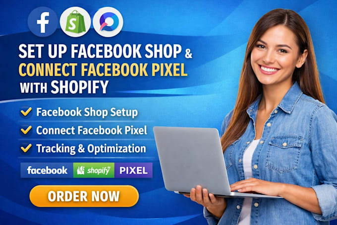 setup facebook shop create and connect faceb00k pixel with shopify store
