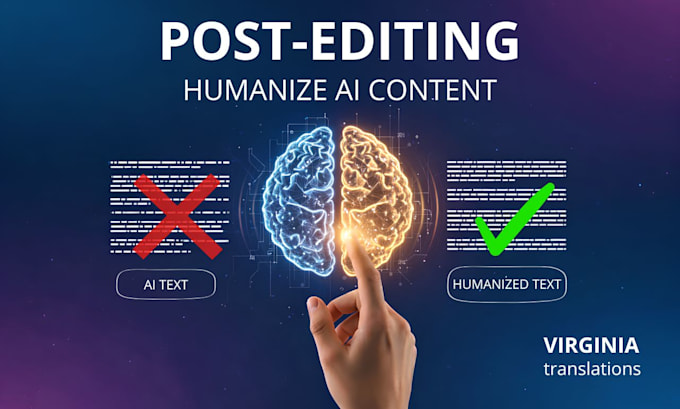 humanize and post edit your machine translation
