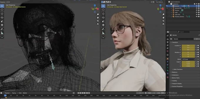 Full body rig,vrm 3d avatar,iphone facetrack,livelink face,ue5 control ...