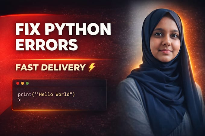 debug and fix python code errors, bugs, and issues quickly
